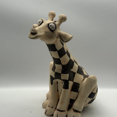 Studio Pottery Giraffe Bank