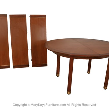 Mid-Century Modern Michael Taylor for Baker Furniture Walnut Extension Dining Table