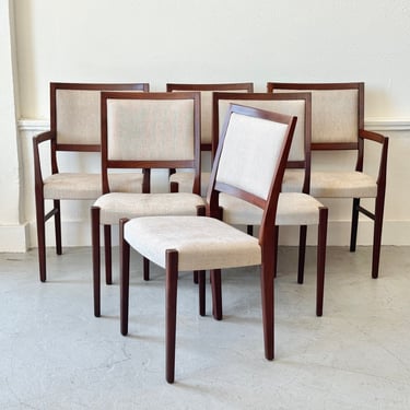 Set of 6 Swedish Rosewood Dining Chairs by Svegards Markaryd