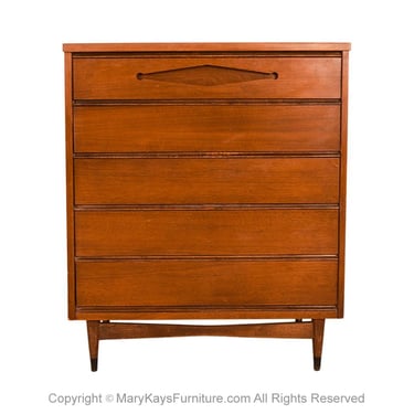 Mid Century Modern Highboy Dresser Bassett 