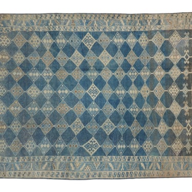 Vintage Kurd Rug - 9'8 x 7'