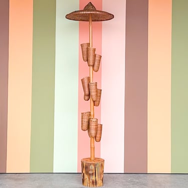 Unique Bamboo Plant Stand
