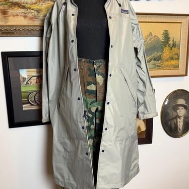 Vintage 1990s Patagonia Rain Shadow Trench Coat Size XL 