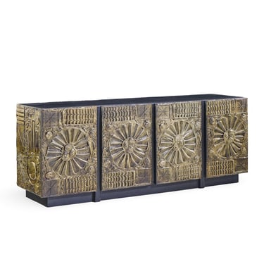 Adrian Pearsall for Craft Associates Mid Century Goop Brutalist Credenza - mcm 