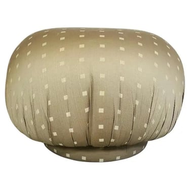 Post-Modern Swivel Pouf Ottoman Attributed To Kagan For Directional 1980s 