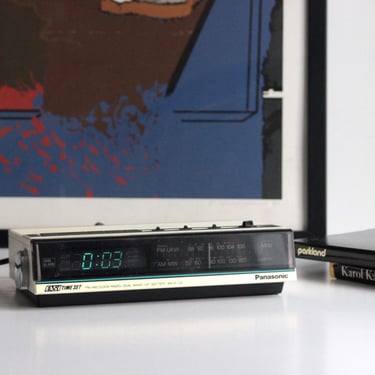 Panasonic RC-6085 Clock Radio | 1980s Easy Time Set fm/am Alarm Clock | EU Plug 