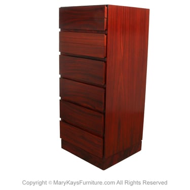 Mid Century Rosewood Lingerie Drawer Chest Dresser Arne Wahl Iversen for Vinde