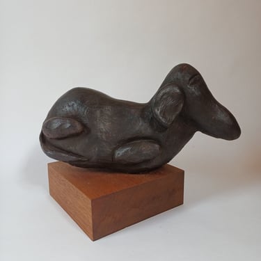 Abstract Dog Cold Cast Sculpture