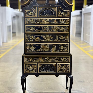 Drexel Heritage Chinoiserie Highboy Dresser 