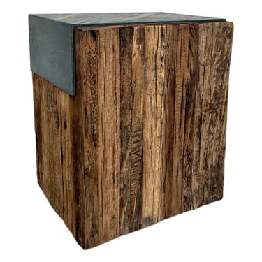 Revelation Organic Modern Reclaimed Pine Jonah Side Table