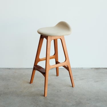 Pair Erik Buch Stool / Teak and Rosewood / OD Mobler Made in Denmark / MCM 