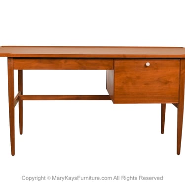 MidCentury Walnut Desk Kipp Stewart for Drexel Declaration 