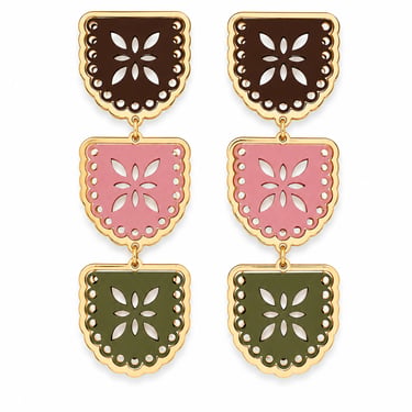 Florence Fall Papel Picado Earrings
