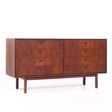 Jack Cartwright for Founders Mid Century Walnut Lowboy Dresser - mcm 