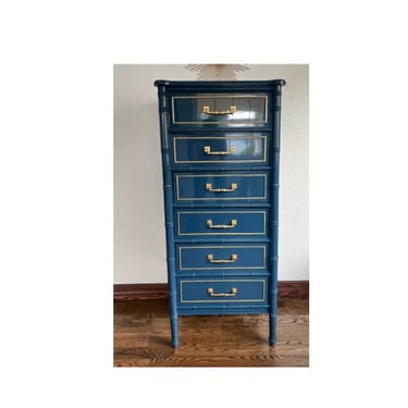 CUSTOMIZABLE Henry Link Faux Bamboo Lingerie Chest in the color of your choice! 
