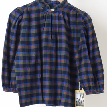 Orly Blouse - Winter Regatta Plaid