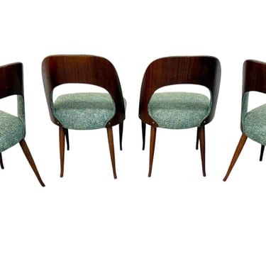 Mid-Century Danish Modern Open Back Dining Chairs - Set of 4 