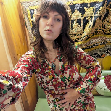 416786183 - Dagger Collar Floral Button Up - White Stag - SHIRT