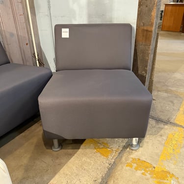 The HON Company 'Flock' Gray Upholstered Armless Lounge Chair