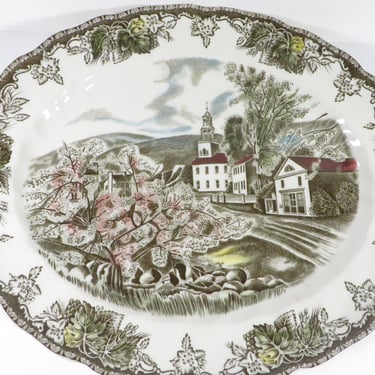 Vintage Johnson Brothers The Friendly Village Small Serving Platter 