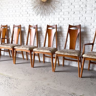 Mid-Century Modern Dining Chairs by Young Manufacturing Set of 6