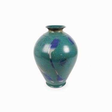 Les Orenstein Ceramic Vase Decorative Vessel Large Fine Art Studio Pottery Vintage 