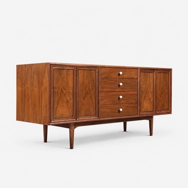 Kipp Stewart Walnut Declaration Credenza for Drexel, c.1950's 
