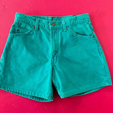 Seafoam Green Orange Tab Levi's Denim Shorts