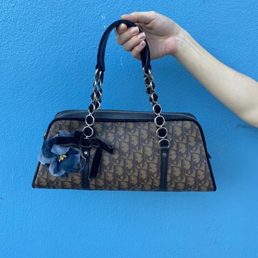 Christian Dior Monogram Trotter Romantique Boston Bag