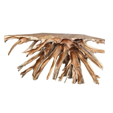 72”  One of a kind Teak Root Console Table from Terra Nova Designs Los Angeles 