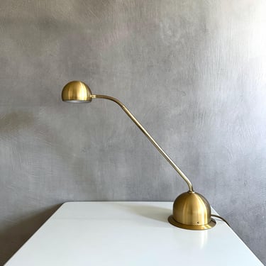 Vintage table lamp by Hustadt – brass globe lamp | Reading lamp | Spot lamp | Table lamp | Desk lamp 