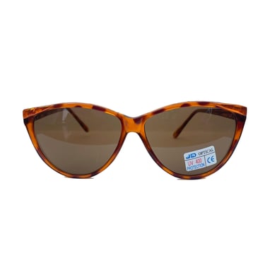 Vintage Oversized Tortoiseshell Cat Eye Sunglasses 