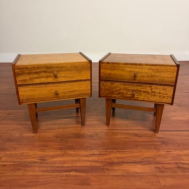 Vintage Mid-Century Nightstands Pair