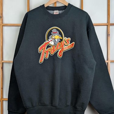 Vintage 90s Tracy's Saloon Duck Crewneck Sweatshirt - Extra Large 