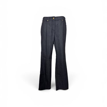 1990s Escada Pinstripe Five Pocket jean 