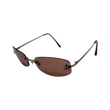 Chanel Purple Mini Rimless Sunglasses