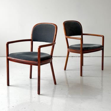 Bentwood Sofe Chairs by Ward Bennett for Brickell Associates