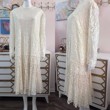 Ivory Lace Special Occasion Dress 