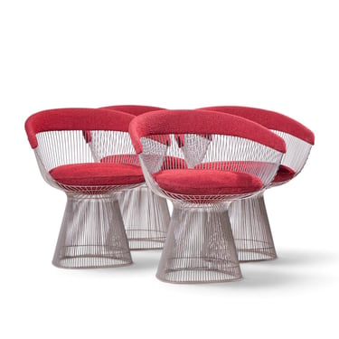 Warren Platner for Knoll Mid Century Dining Chairs - Set of 4 - mcm 
