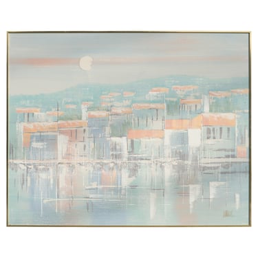 Large Scale Signed Lee Reynolds Landscape Oil Painting Mid-Century Modern 1960s