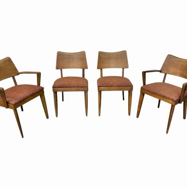 Mid-Century Modern Heywood Wakefield Maple Dining Chairs - Set of 4 