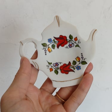 Small Hand Crafted Vintage Hungarian Teapot Shaped Dish 