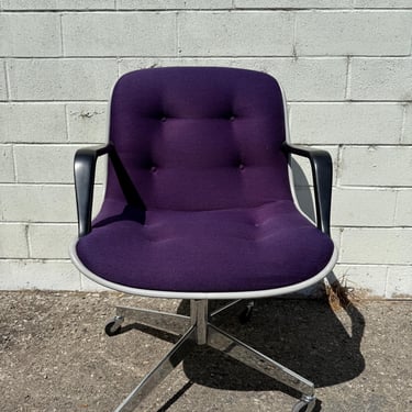 Vintage Steelcase Task Chair Armchair Desk Mid Century Modern Pollock Knoll Style Office Computer Wheels Eames Swivel Lounge Vintage Seating 
