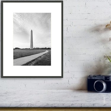 Black and White Washington DC Wall Art, Washington Monument Print Art, Black White DC Print, Washington DC Photography, Travel Photography 