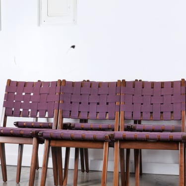 Set of 8 Jens Risom for Knoll side chairs