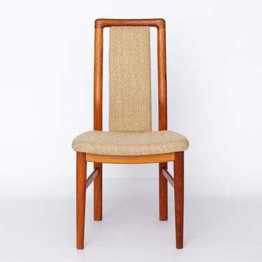 Teak Chair by Schou Andersen – 1970s Danish Design, Attributed to Kai Kristiansen, Vintage Mid-Century Modern Dining Chair 
