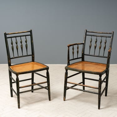 Set of 8 Antique Regency Dining Chairs