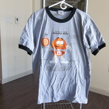Vintage M&M T_Shirt Y2K Biology Dept Large Cool Fun Tee Early 2000s 