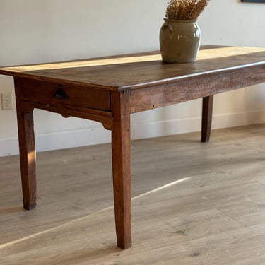 Antique French Cherry Dining Table 