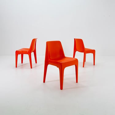 1 of 3 Space Age Chairs Model 4973 by Schröder & Henzelmann for Vlotho Uffeln, West Germany 1970s 
